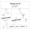 Reflektor ICE do systemu szynowego 3F czarny 1x50W GU10 Light Prestige