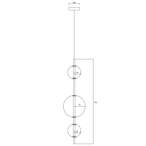 Lampa wisząca DORADO złota 3x10W E14 Light Prestige