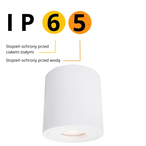 Oprawa natynkowa FARO XL biała 1x50W GU10 IP65 Light Prestige