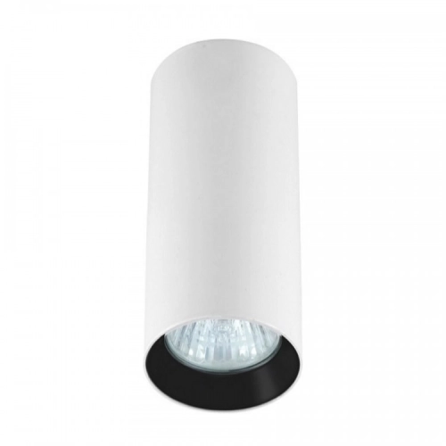 Oprawa natynkowa MANACOR biało-czarna 1x50W GU10 17 cm Light Prestige