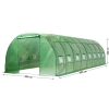 Tunel Ogrodowy 3,0 x 6,0 x 2,0 m - 18,0m2 zielony