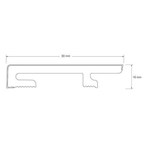 Listwa przypodłogowa spienione pcv Bravo 80mm 1,2m 301 Biały