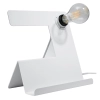 Lampa biurkowa INCLINE biała 1x60W E27 Sollux Lighting