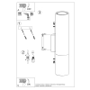 Kinkiet LOOPEZ czarny/miedź 2x40W GU10 Sollux Lighting