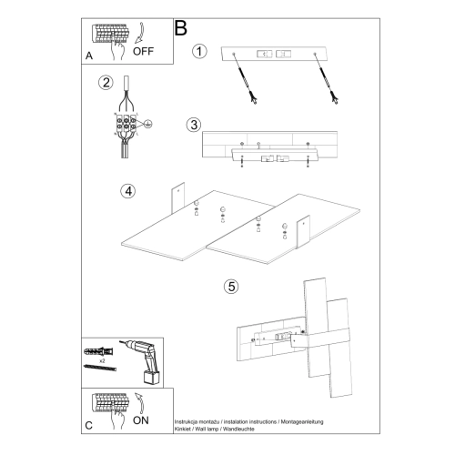 Kinkiet MASSIMO chrom 2x40W G9 Sollux Lighting