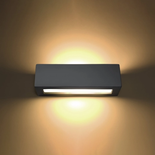 Kinkiet ceramiczny VEGA szary 1x60W E27 Sollux Lighting