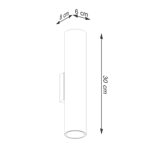 Kinkiet LAGOS 2 złoty połysk 2x10W GU10 Sollux Lighting