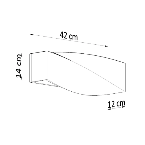 Kinkiet SIGMA szary 1x60W E27 Sollux Lighting