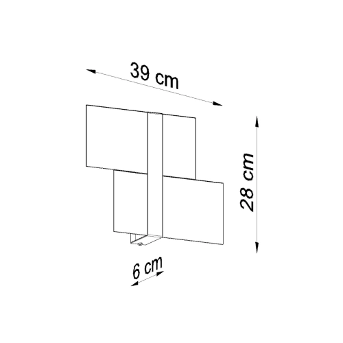 Kinkiet MASSIMO biały 2x40W G9 Sollux Lighting