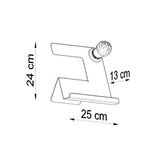 Lampa biurkowa INCLINE biała 1x60W E27 Sollux Lighting