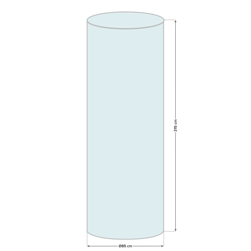 Pokrowiec ochronny na okrągły ogrzewacz ogrodowy 85 x 215 cm