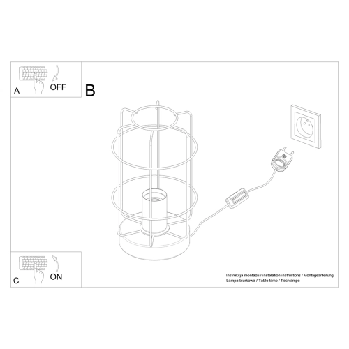 Lampa biurkowa GOTTO 1x15W E27 Sollux Lighting