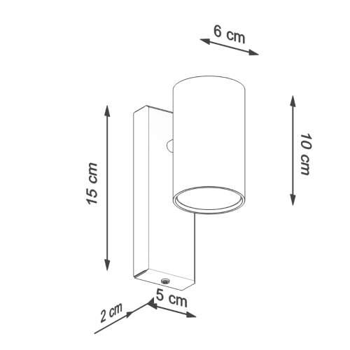 Kinkiet UTTI biały 1x40W GU10 Sollux Lighting