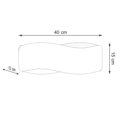 Kinkiet TILA 40 czarny 1x40W G9 Sollux Lighting