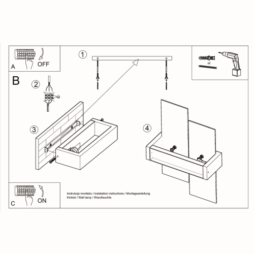 Kinkiet FENIKS 1 biały 1x60W E27 Sollux Lighting