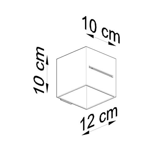 Kinkiet LOBO szary 1x40W G9 Sollux Lighting