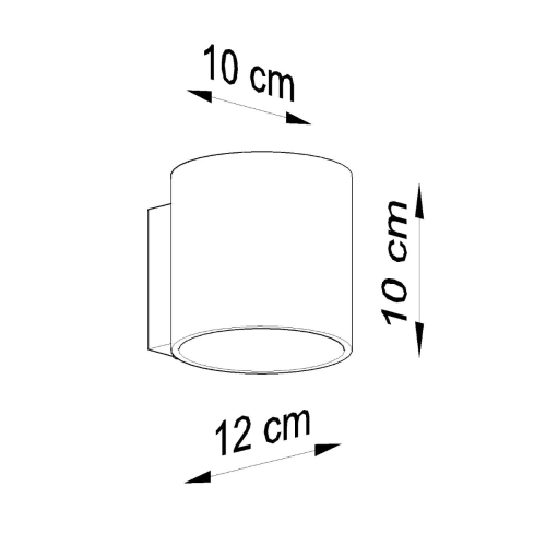 Kinkiet ORBIS 1 antracyt 1x40W G9 Sollux Lighting