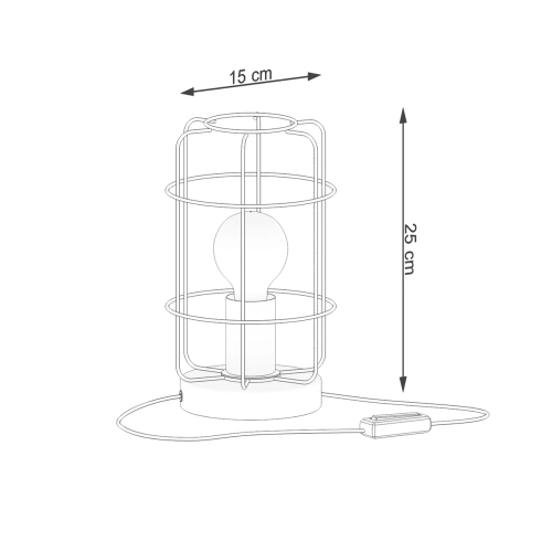 Lampa biurkowa GOTTO 1x15W E27 Sollux Lighting