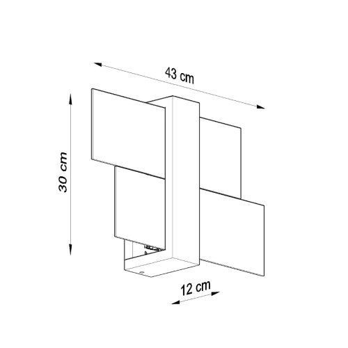 Kinkiet FENIKS 1 biały 1x60W E27 Sollux Lighting