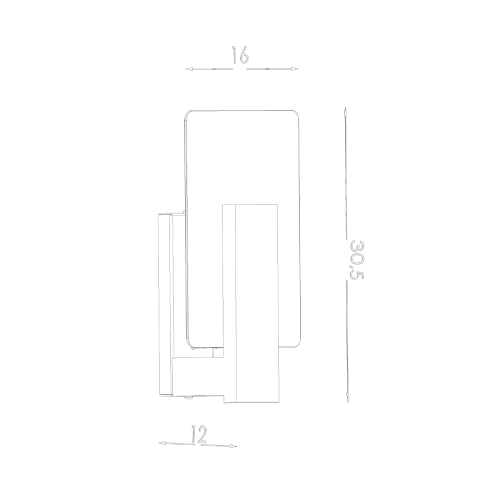 Kinkiet LAPPO wenge 1x40W E14 Sollux Lighting