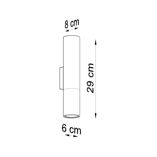 Kinkiet LOOPEZ czarny/chrom 2x40W GU10 Sollux Lighting