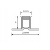 Profil dylatacyjny do glazury i terakoty PCV 8mm