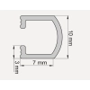 Listwa Ozdobna Aluminiowa do Płytek Ceramicznych LISTELLO Chrom Efekt 10mm / 1,83m