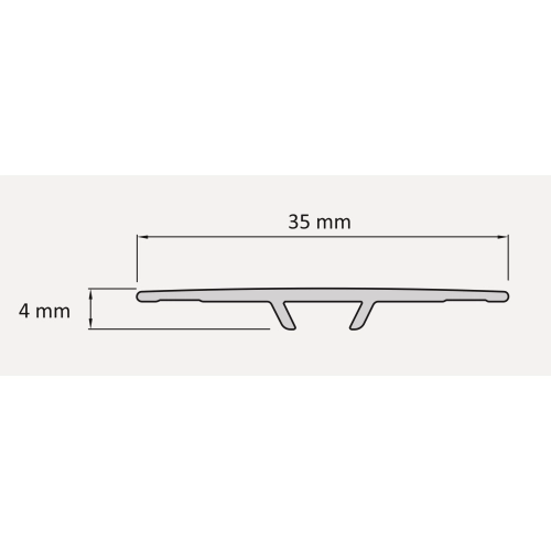 Profil progowy aluminiowy 35mm/1,8m Deep taiga pine