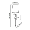 Kinkiet CASOLI chrom 1x40W E14 Light Prestige