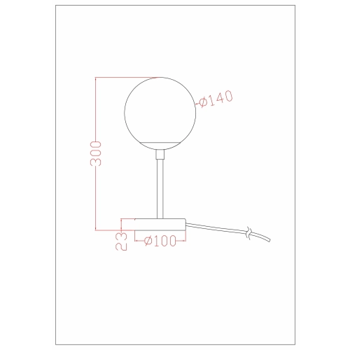 Lampa stołowa DORADO czarna 1x40W G9 Light Prestige