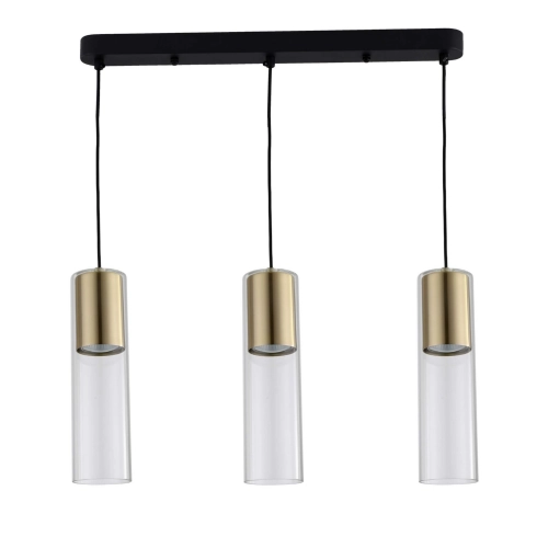 Lampa wisząca MANACOR złota 3x50W GU10 Light Prestige