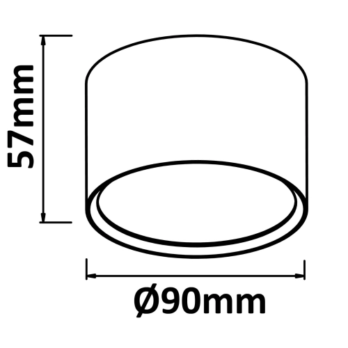 Oprawa natynkowa KENDAL biała 1x6W LED IP54 Light Prestige